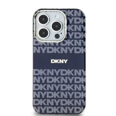 Original Case DKNY IML Mono & Stripe MagSafe kemény tok DKHMP15SHRHSEB iPhone 15 kék