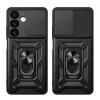 Hybrid Armor Camshield páncélozott tok Samsung Galaxy S24-hez kameravédővel - fekete - 0. kép