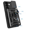 Hybrid Armor Camshield páncélozott tok Samsung Galaxy S24-hez kameravédővel - fekete - 1. kép