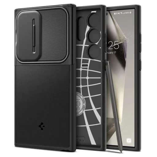 Spigen Optik Armor tok Samsung Galaxy S24 Ultra - fekete