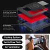 Spigen Cryo Armor tok Samsung Galaxy S24 Ultra - fekete és piros - 4. kép