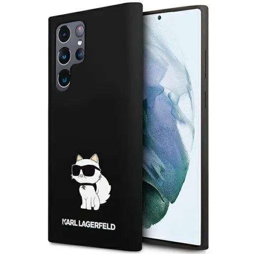 Karl Lagerfeld Silicone Choupette tok Samsung Galaxy S24 Ultra - fekete