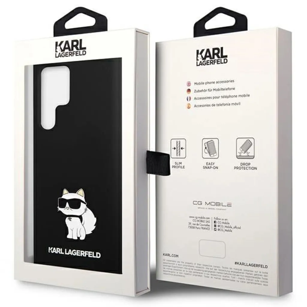 Karl Lagerfeld Silicone Choupette tok Samsung Galaxy S24 Ultra - fekete - 8