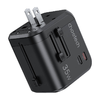 Choetech PD5008 utazó töltő, 3xUSB-A, 2xUSB-C, GaN, 35W, US/EU/UK/AU (fekete) - 4. kép