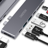 Dokkoló állomás Choetech HUB-M14 Macbook Pro-hoz, 7-in-2 USB-C, Thunderbolt 3 (ezüst) - 2. kép