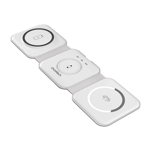 Choetech T588-F 3az1-ben Mágneses Vezeték nélküli Töltő 15W (fehér)