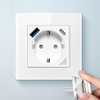 Okos WiFi Fali Aljzat Avatto N-WOT10-USB-W TUYA USB USB-C (fehér) - 2. kép