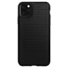 Spigen Liquid Air flexibilis TPU gél tok iPhone 11 Pro Max matt fekete - 2. kép
