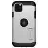 iPhone 11 Pro Max tok kihajtható támasszal Satin Silver Spigen Tough Armor - 0. kép