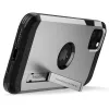 iPhone 11 Pro Max tok kihajtható támasszal Satin Silver Spigen Tough Armor - 1. kép