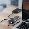 Baseus Multifunkciós USB Type-C HUB 4x2.0 USB sötétszürke - 3. kép