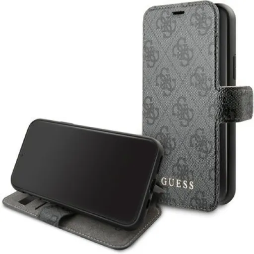 GUESS 4G Elegance iPhone 11 flip tok szürke