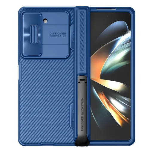 Nillkin CamShield FOLD állványos kemény tok Samsung Galaxy Z Fold 5 kék tok Nillkin CamShield FOLD állványos kemény tok Samsung Galaxy Z Fold 5 kék tok