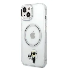 Karl Lagerfeld IML Karl és Choupette MagSafe tok iPhone 14 Plushoz Átlátszó