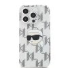 Karl Lagerfeld IML Elektroplated Karl Head tok iPhone 15 Pro-hoz átlátszó - 0. kép