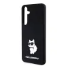 Karl Lagerfeld Liquid Silicone Choupette NFT tok Samsung Galaxy S24+ Fekete - 3. kép