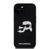 Karl Lagerfeld Liquid Silicone Double Heads MagSafe tok iPhone 15-höz Fekete - 0. kép