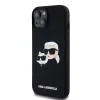 Karl Lagerfeld Liquid Silicone Double Heads MagSafe tok iPhone 15-höz Fekete - 1. kép