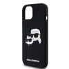 Karl Lagerfeld Liquid Silicone Double Heads MagSafe tok iPhone 15-höz Fekete - 2. kép