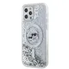 Karl Lagerfeld Liquid Glitter Karl és Choupette Heads MagSafe tok iPhone 12/12 Pro átlátszó - 1. kép