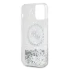 Karl Lagerfeld Liquid Glitter Karl és Choupette Heads MagSafe tok iPhone 12/12 Pro átlátszó - 3. kép