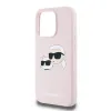 Karl Lagerfeld Liquid Silicone Double Heads MagSafe tok iPhone 15 Pro Pink - 2. kép