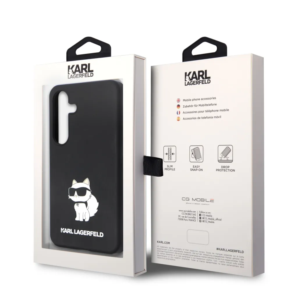 Karl Lagerfeld Liquid Silicone Choupette NFT tok Samsung Galaxy S24 fekete - 7