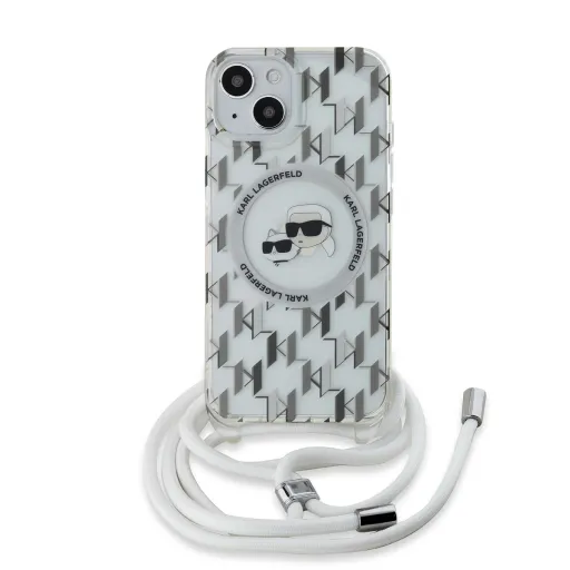 Karl Lagerfeld IML Monogram Crossbody K&CH Heads MagSafe tok iPhone 13