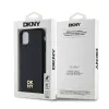 DKNY PU Bőr Ismétlődő Minta Logó Stacked MagSafe iPhone 11 tok fekete - 4. kép