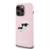 Karl Lagerfeld Liquid Silicone Double Heads MagSafe tok iPhone 14 Pro Max Pink - 1. kép