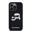 Karl Lagerfeld Liquid Silicone Double Heads MagSafe tok iPhone 14 Pro Max Black - 0. kép