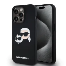 Karl Lagerfeld Liquid Silicone Double Heads MagSafe tok iPhone 14 Pro Max Black