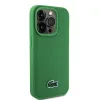 Lacoste Iconic Petit Pique Szövött Logós MagSafe tok iPhone 15 Pro-hoz Zöld - 1. kép