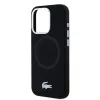 Lacoste Liquid Silicone Microfiber Silver Croc Logo MagSafe tok iPhone 15 Pro-hoz Fekete - 3. kép