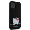 Hello Kitty Liquid Silicone Daydreaming Logo tok iPhone 12/12 Pro fekete - 2. kép