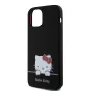 Hello Kitty Liquid Silicone Daydreaming Logo tok iPhone 12/12 Pro fekete - 3. kép