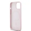 Karl Lagerfeld Liquid Silicone Karl and Choupette MagSafe tok iPhone 15 Pink - 3. kép