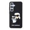 Karl Lagerfeld 3D Rubber Karl and Choupette tok Samsung Galaxy S24 Black - 1. kép