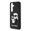 Karl Lagerfeld 3D Rubber Karl and Choupette tok Samsung Galaxy S24 Black - 3. kép