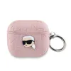 Karl Lagerfeld PU Dombornyomott Karl Fej Tok AirPods 3 Pink thumbnail
