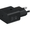 EP-T2510EBE + EP-DN980BBE Samsung USB-C 25W Hálózati Töltő + USB-C Adatkábel Fekete (OOB Bulk) - 0. kép