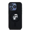 Karl Lagerfeld Liquid Silicone Karl and Choupette MagSafe tok iPhone 14 Pro - Fekete - 0. kép