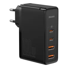 Baseus CCGAN2P-L01 GaN2 Pro Gyors Töltő 2xUSB + 2xUSB-C 100W Fekete