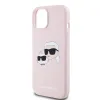 Karl Lagerfeld Liquid Silicone Double Heads MagSafe tok iPhone 15 Pink - 2. kép