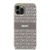 DKNY PC/TPU Repeat Pattern Tonal Stripe Magsafe tok iPhone 12/12 Pro Beige - 0. kép