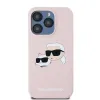 Karl Lagerfeld - Liquid Szilikon Kettős Fej MagSafe tok iPhone 15 Pro Max Pink - 0. kép