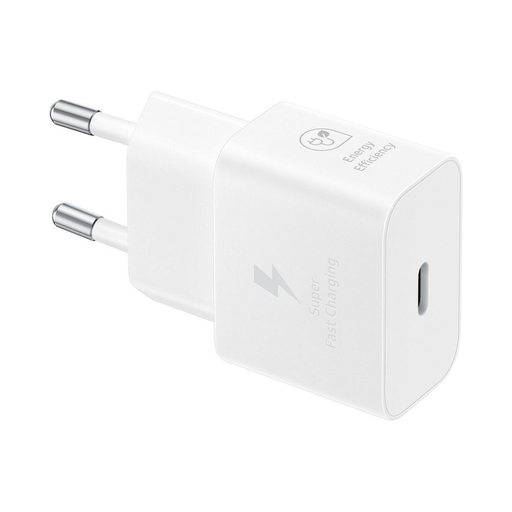 EP-T2510XWE Samsung USB-C 25W utazó töltő + USB-C adatkábel fehér