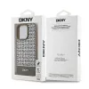 DKNY PU bőrből készült ismétlődő mintás, alsó csíkos MagSafe tok iPhone 12/12 Pro-hoz Barna - 4. kép