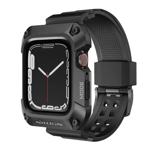 Nillkin DynaGuard csuklópánt + tok Apple Watch Series 44mm 4/5/6 Fekete