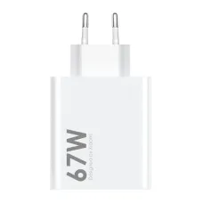 Xiaomi MDY-14-EW USB-A 67W Hálózati Töltő Fehér (Bulk)